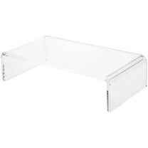 Plymor Clear Acrylic Rectangular Display Riser, 3" H x 12" W x 6" D (3/8" thick)