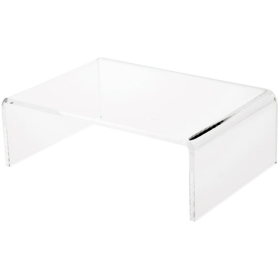 Plymor Clear Acrylic Rectangular Display Riser, 3" H x 9" W x 6" D (1/4" thick)