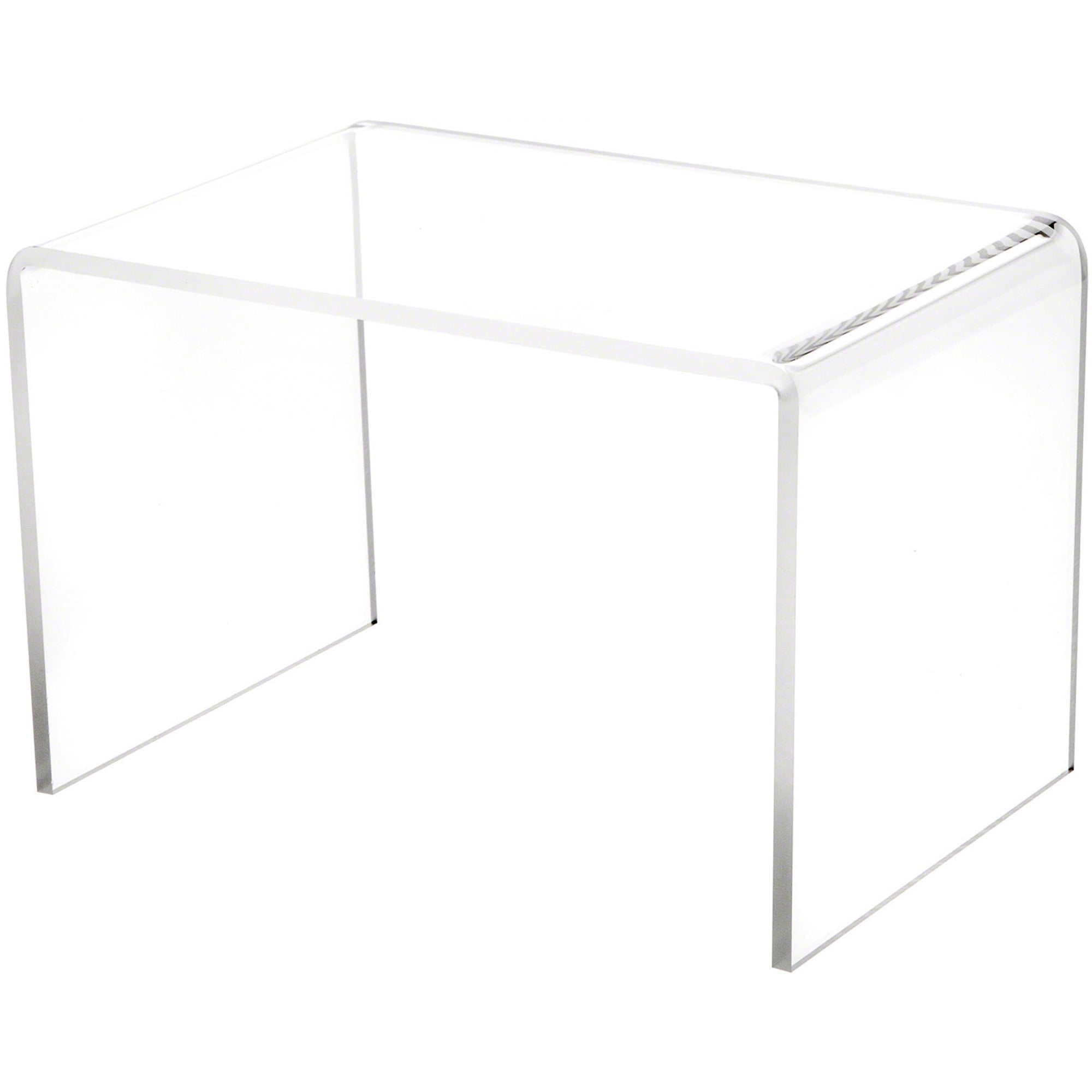 Plymor Clear Acrylic Rectangular Display Riser, 6" H x 9" W x 6" D (1/4 ...