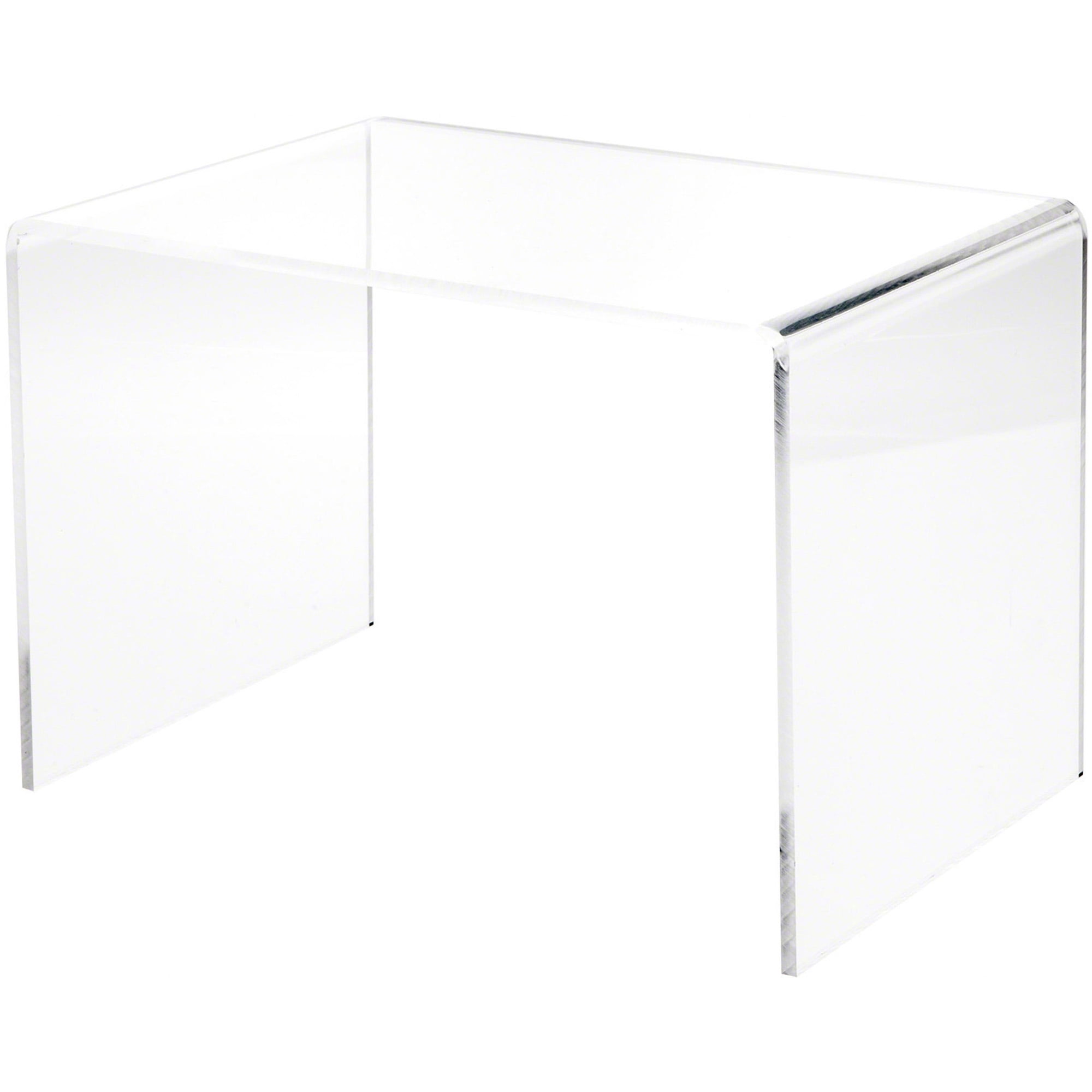 Plymor Clear Acrylic Rectangular Display Riser, 8" H x 12" W x 8" D (1/ ...