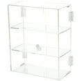 thumbnail image 1 of Plymor Clear Acrylic Rectangular Locking Display Case, 2 Shelves, 12.75" H x 10.25" W x 5" D, 1 of 1
