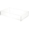 thumbnail image 1 of Plymor Clear Acrylic Rectangular Open Top Merchandise Display Tray, 8.5" W x 14.5" D x 2.75" H (2 Pack), 1 of 1