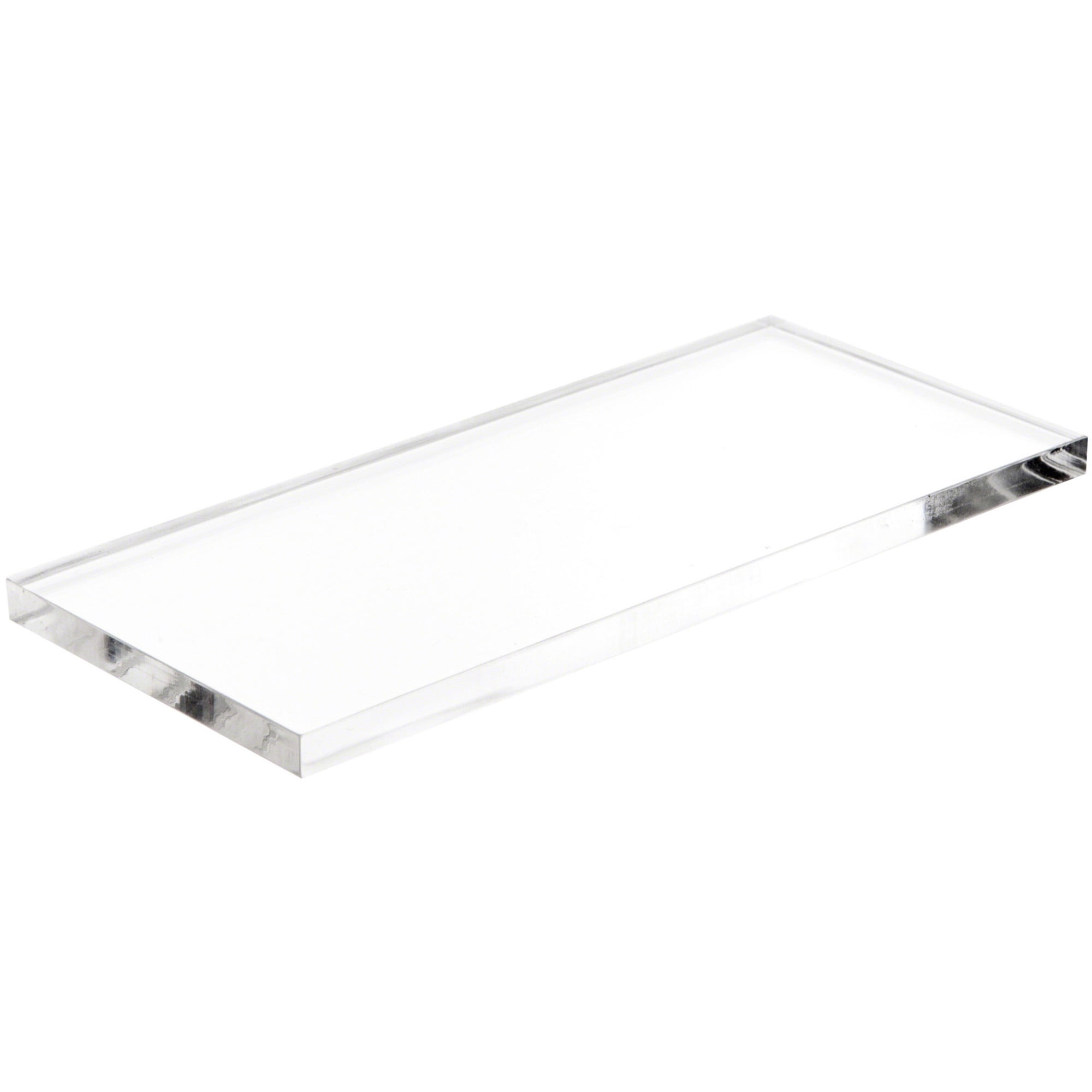 Acrylic Base Rectangular Plymor Clear Acrylic Rectangular Standard-Edge Display Base, 4
