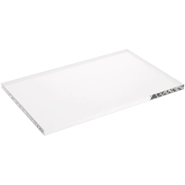 Acrylic Base Rectangular Plymor Clear Acrylic Rectangular Standard-Edge Display Base, 6