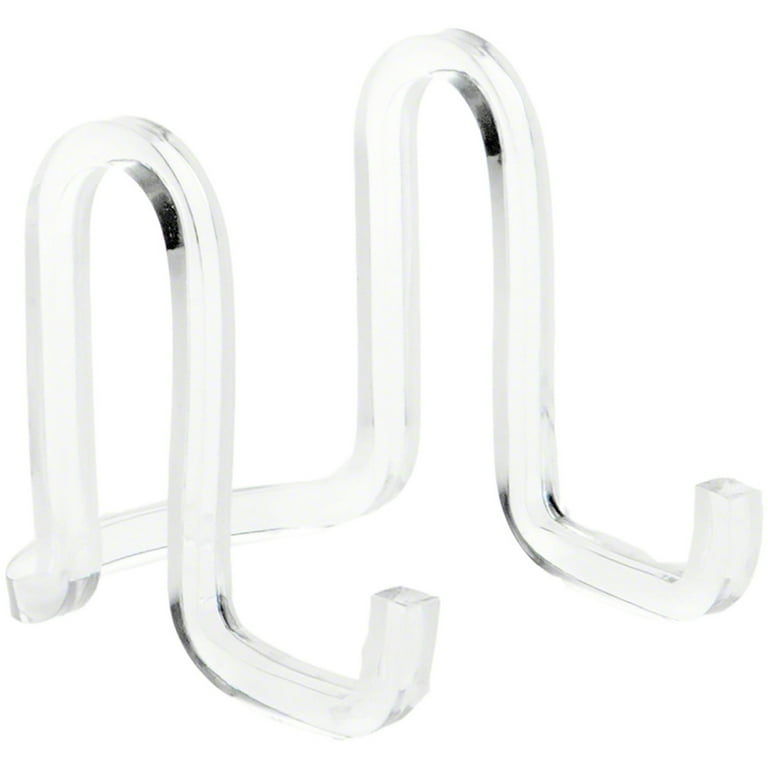 Plymor Clear Acrylic Ribbon-Style Display Easel, 2.875 H x 2.5 W x 3.5 D  (24 Pack)