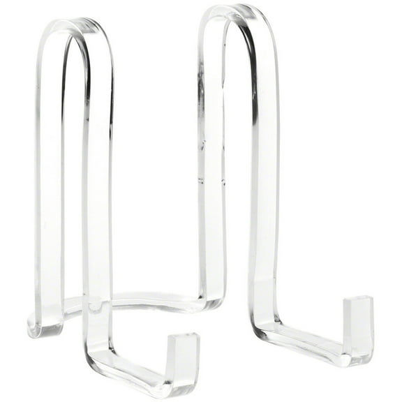 Plymor Clear Acrylic Ribbon-Style Display Easel, 6.125" H x 4" W x 6.5" D