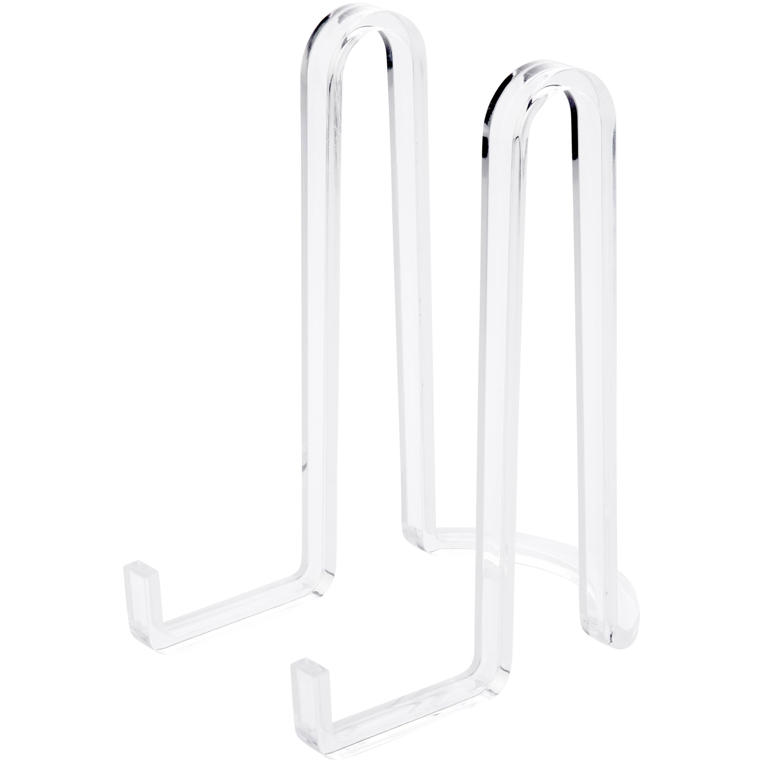 Plymor Clear Acrylic Ribbon-Style Display Easel, 7.5" H x 4" W x 6" D (24 Pack) - image 1 of 1