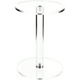 thumbnail image 1 of Plymor Clear Acrylic Round Barbell Pedestal Display Riser, 8" H x 6" D (1/4" thick) (2 Pack), 1 of 1