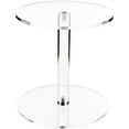 thumbnail image 1 of Plymor Clear Acrylic Round Barbell Pedestal Display Riser, 8" H x 7.5" D (1/4" thick) (3 Pack), 1 of 1