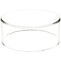 Plymor Clear Acrylic Round Cylinder Display Riser, 2" H x 5" D