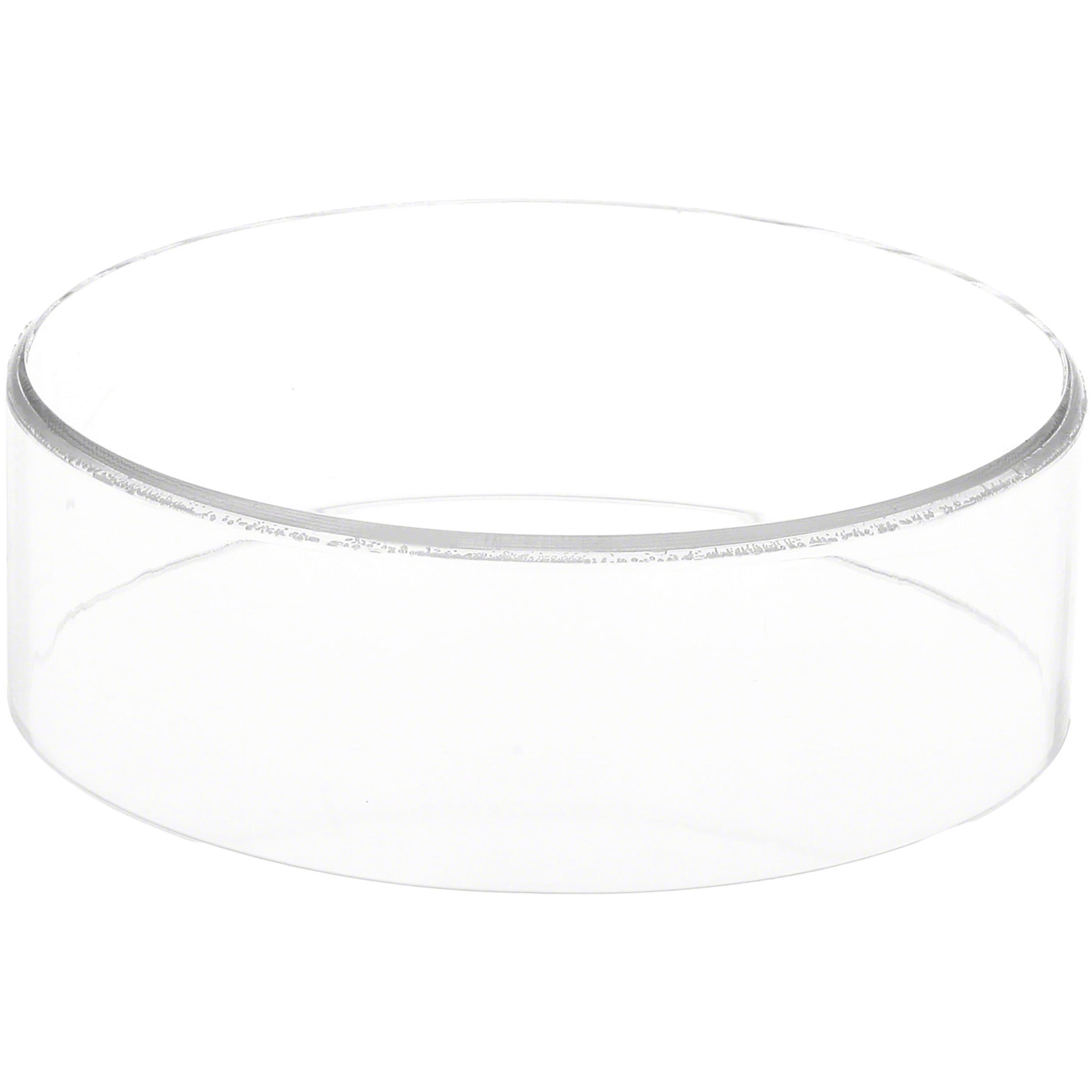 Plymor Clear Acrylic Round Cylinder Display Riser, 2" H x 6" D (2 Pack ...