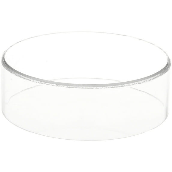 Plymor Clear Acrylic Round Cylinder Display Riser, 2" H x 6" D (6 Pack)