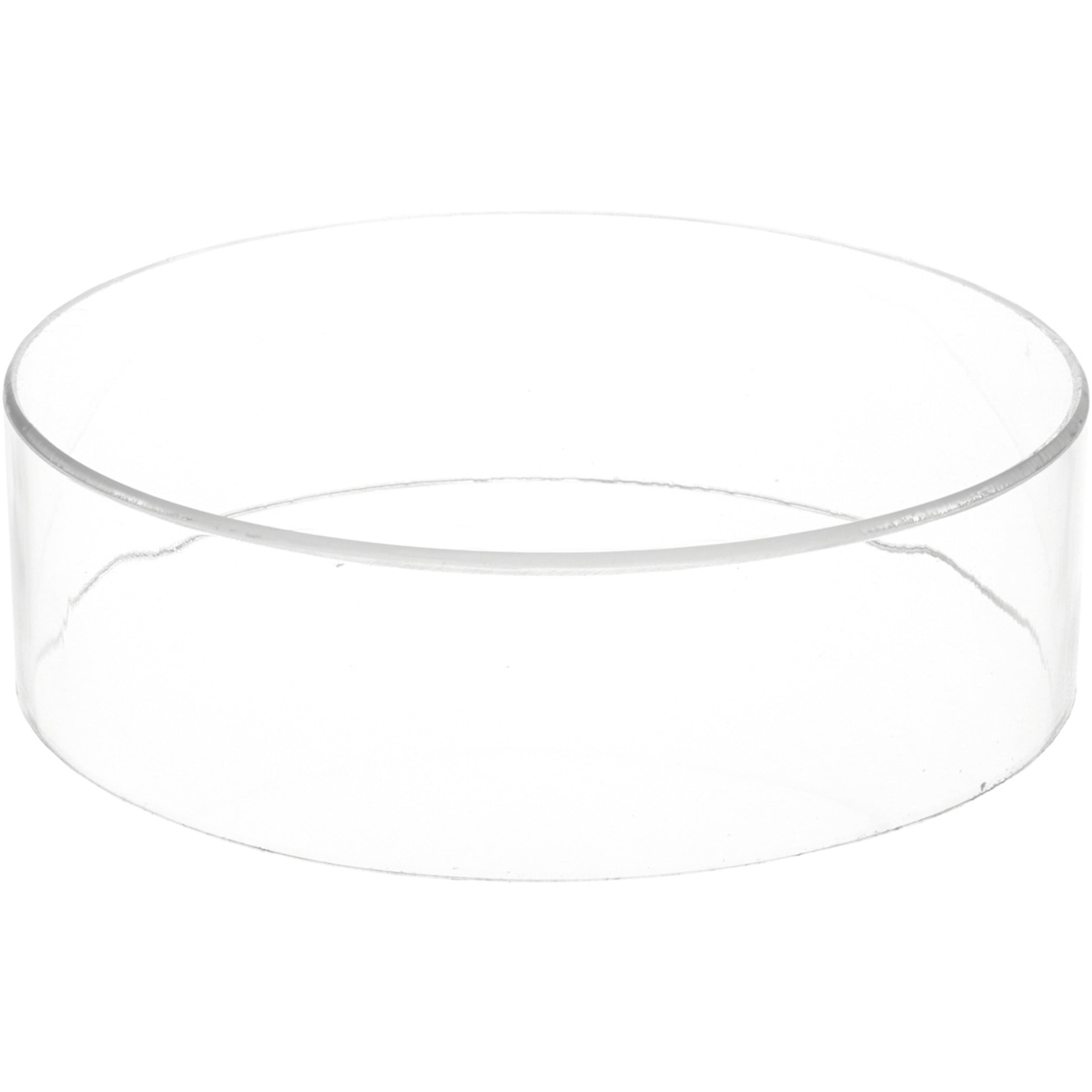 Plymor Clear Acrylic Round Cylinder Display Riser, 3" H x 10" D ...
