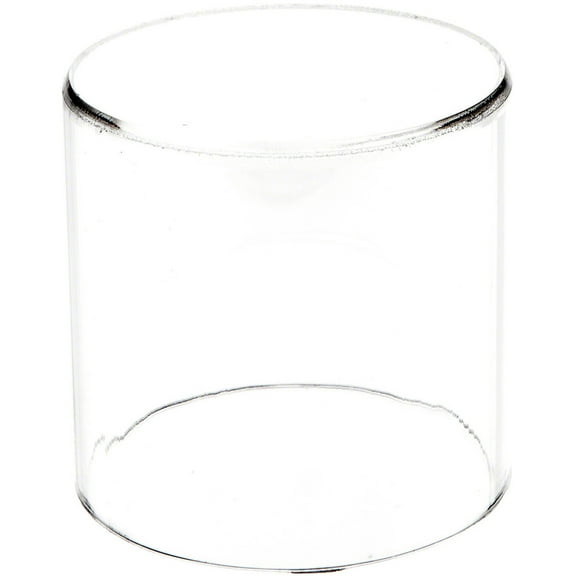 Plymor Clear Acrylic Round Cylinder Display Riser, 4" H x 4" D