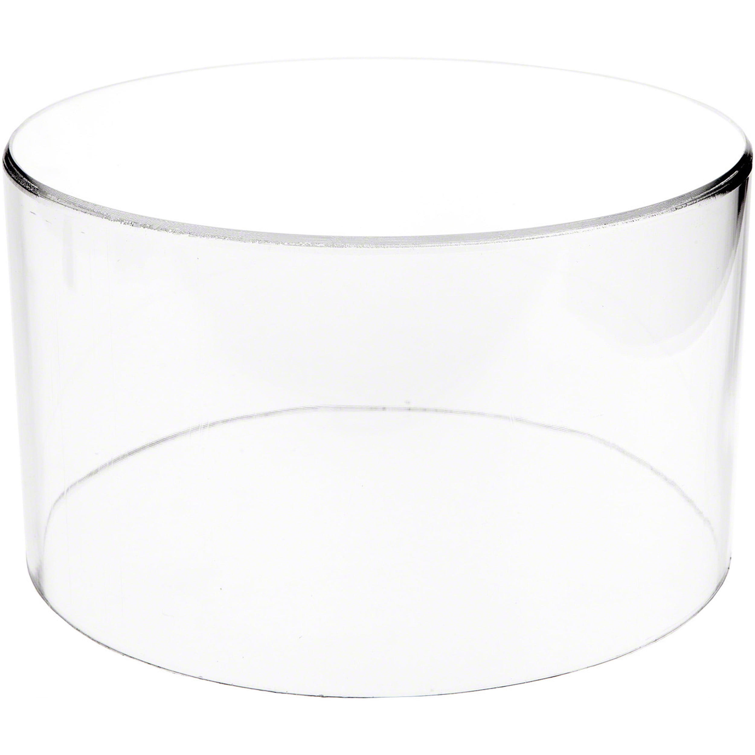 Plymor Clear Acrylic Round Cylinder Display Riser, 6" H x 10" D ...