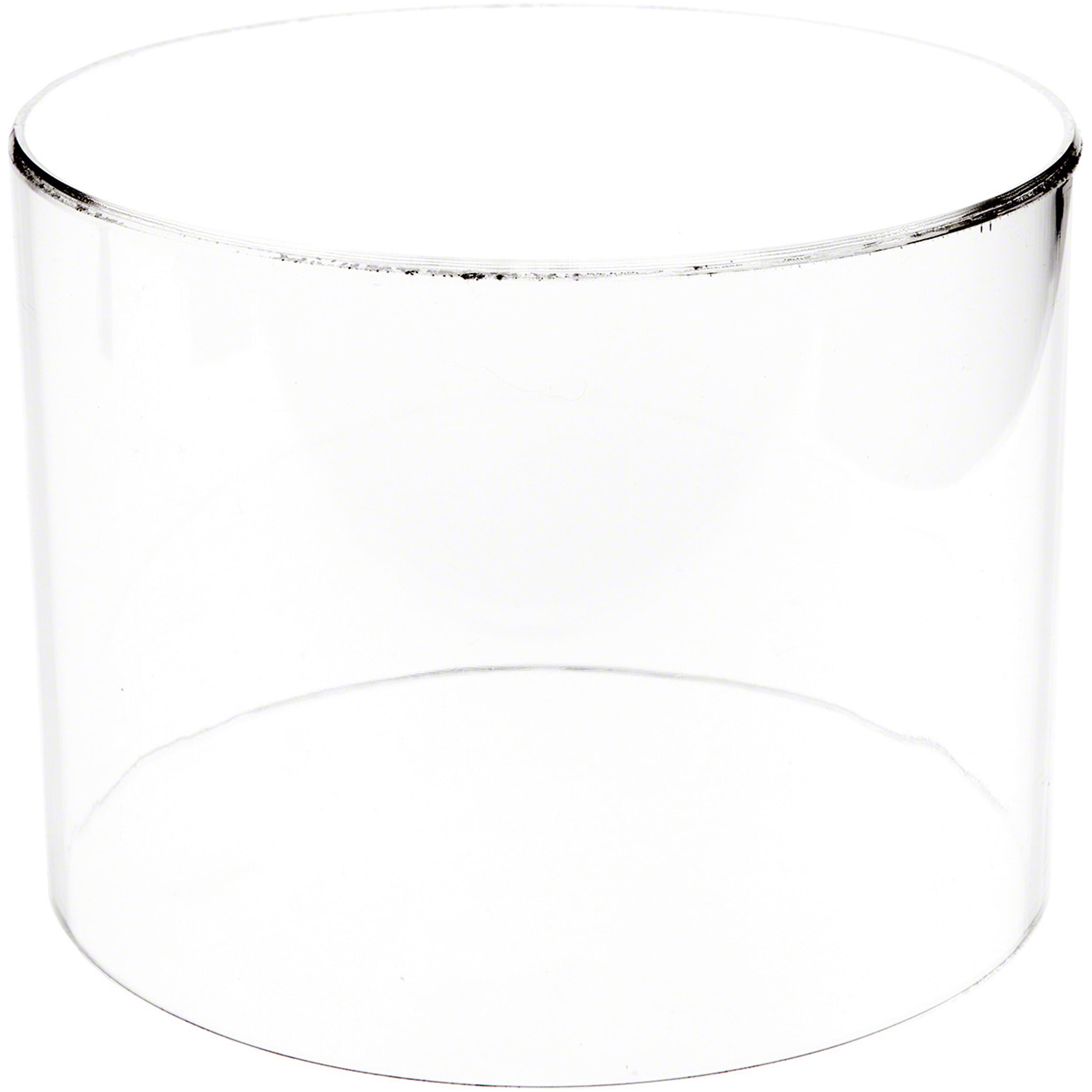 Plymor Clear Acrylic Round Cylinder Display Riser, 6" H x 8" D ...