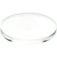 thumbnail image 1 of Plymor Clear Acrylic Round Standard-Edge Display Base, 4" W x 4" D x 0.375" H, Pack of 6, 1 of 1