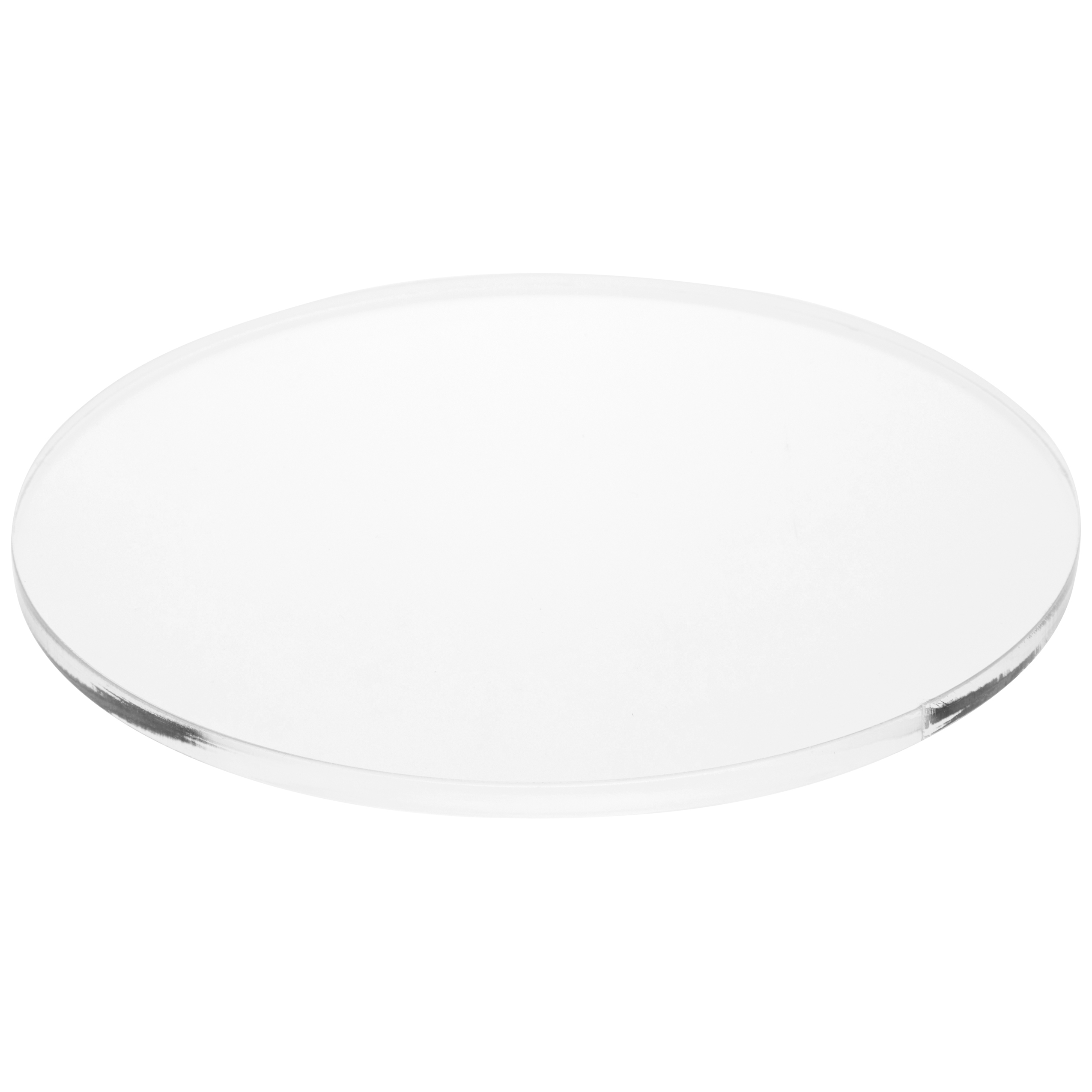 Plymor Clear Acrylic Round Standard Edge Display Base 6 W X 6 D X 0 plymor-clear-acrylic-round-standard-edge-display-base-6-w-x-6-d-x-0