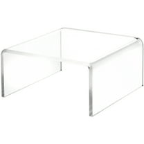 Plymor Clear Acrylic Short Square Display Riser, 2.5" H x 5" W x 5" D (3/16" thick)