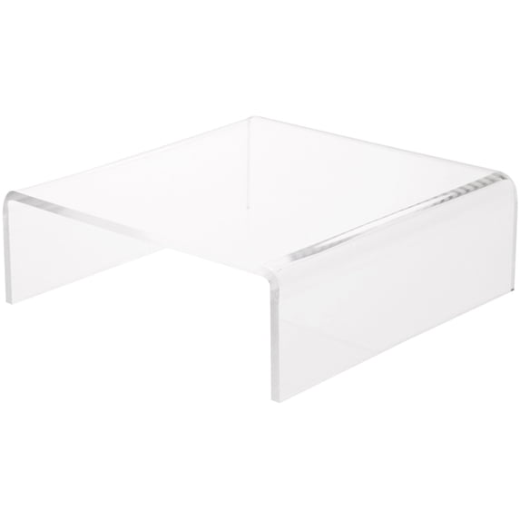 Plymor Clear Acrylic Short Square Display Riser, 2
