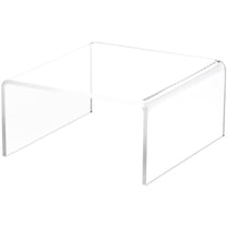 Plymor Clear Acrylic Short Square Display Riser, 6