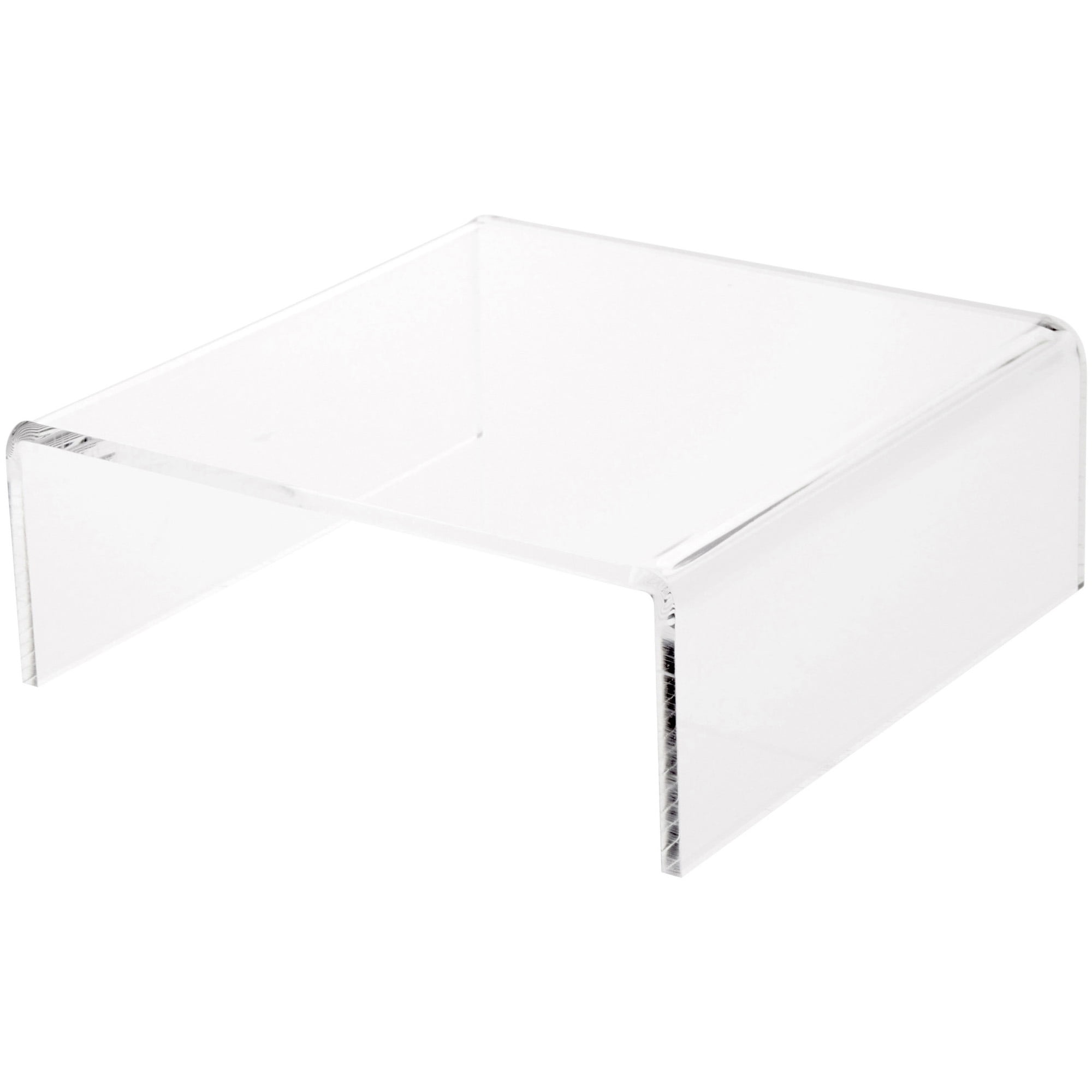 Plymor Clear Acrylic Short Square Display Riser, 3" H x 8" W x 8" D (1/ ...