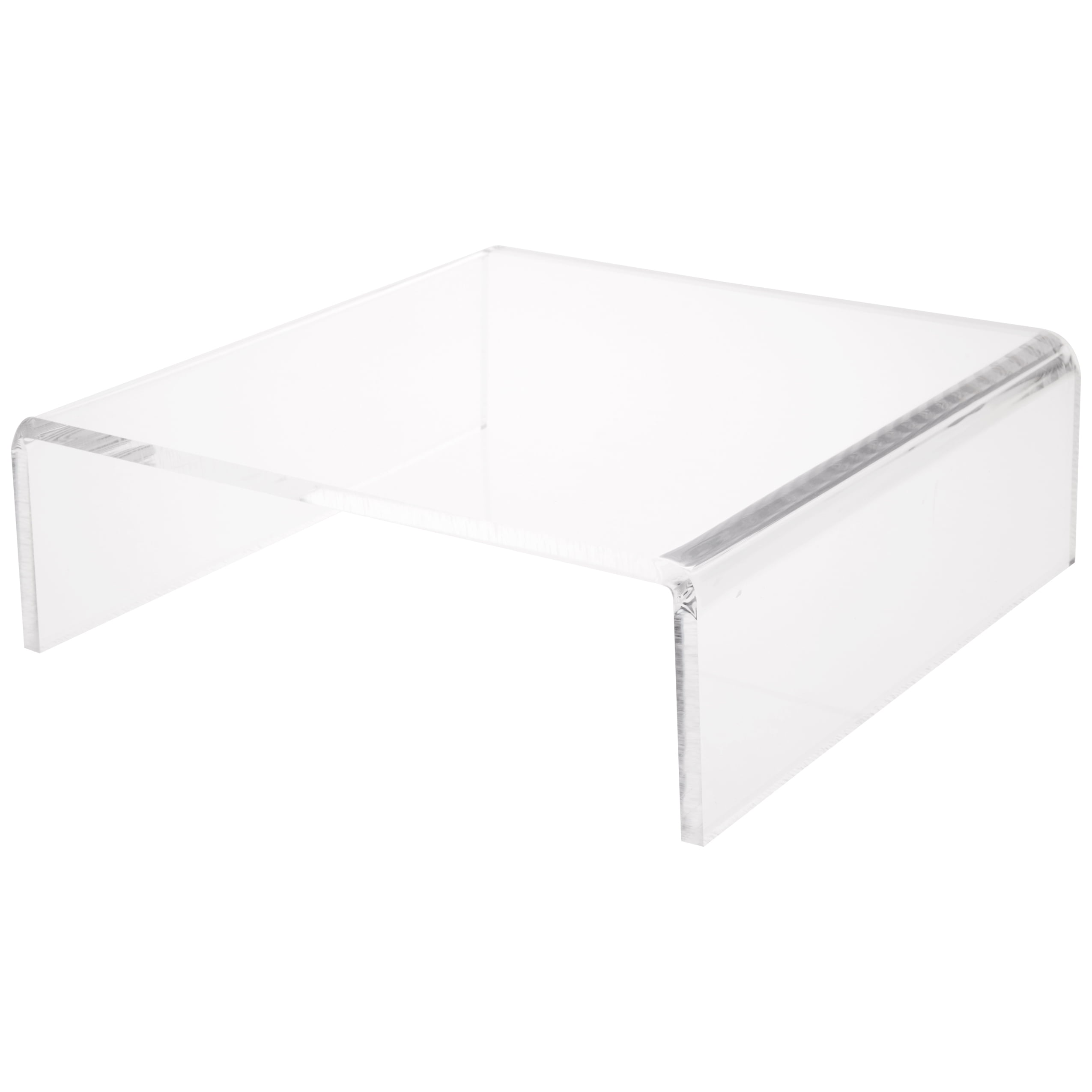 Plymor Clear Acrylic Short Square Display Riser, 4