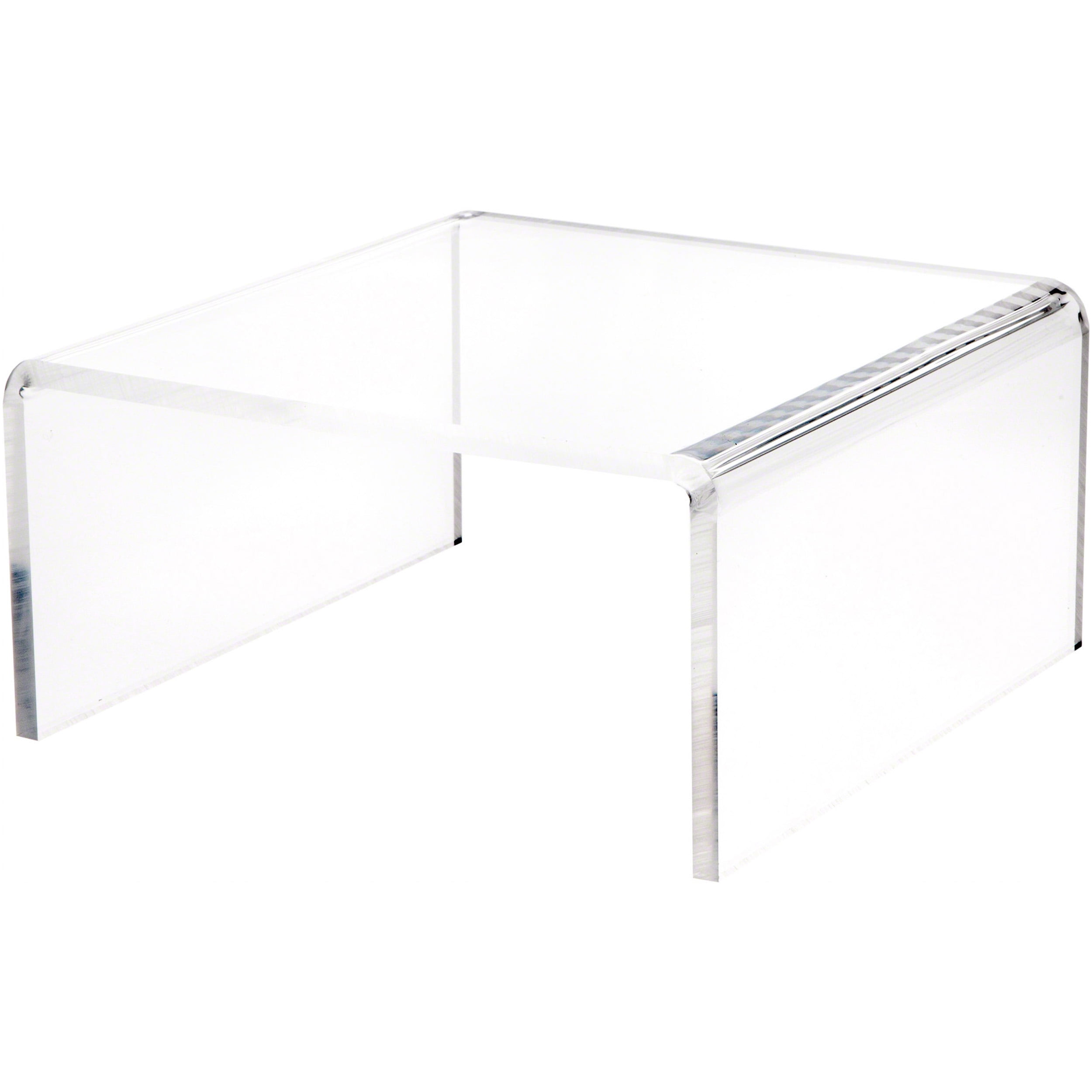 Plymor Clear Acrylic Short Square Display Riser, 5