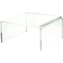 Plymor Clear Acrylic Short Square Display Riser, 5" H x 10" W x 10" D (3/8" thick)