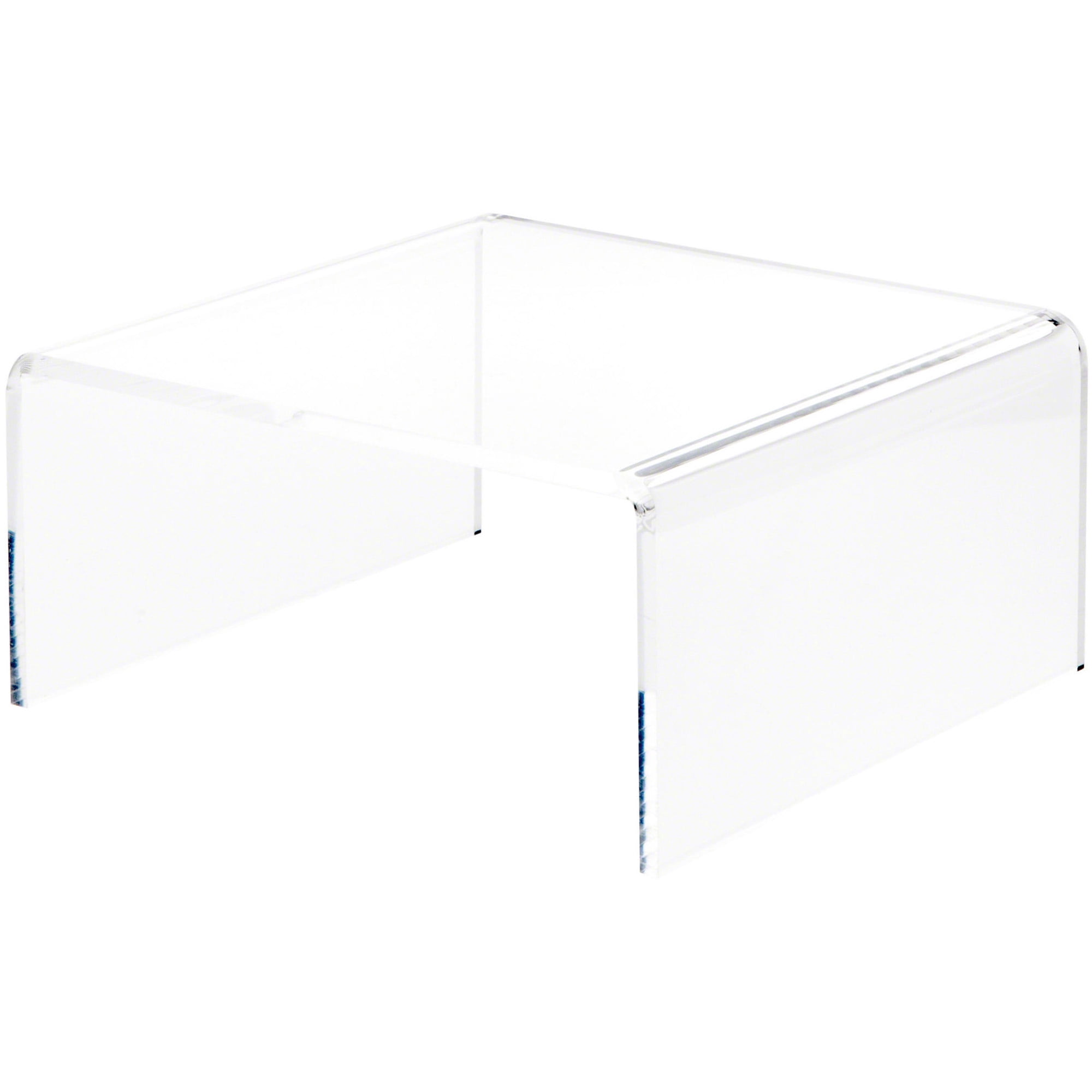 Plymor Clear Acrylic Short Square Display Riser, 6