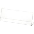 thumbnail image 1 of Plymor Clear Acrylic Sign Display / Literature Holder (Angled), 10" W x 3.5" H (2 Pack), 1 of 1