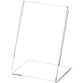 thumbnail image 1 of Plymor Clear Acrylic Sign Display / Literature Holder (Angled), 2.5" W x 3.5" H (12 Pack), 1 of 1