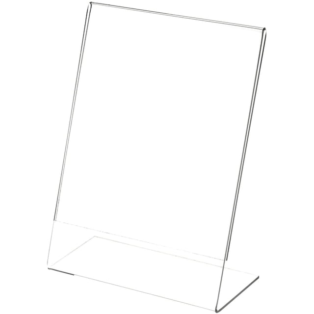 Plymor Clear Acrylic Sign Display / Literature Holder (Angled), 6