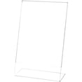 thumbnail image 1 of Plymor Clear Acrylic Sign Display / Literature Holder (Angled), 7" W x 11" H, 1 of 1