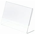 thumbnail image 1 of Plymor Clear Acrylic Sign Display / Literature Holder (Angled), 8.5" W x 5.5" H (3 Pack), 1 of 1