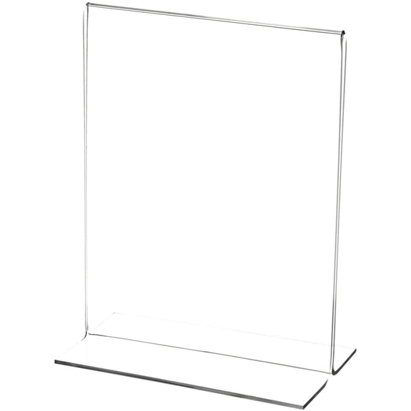 Plymor Clear Acrylic Sign Display / Literature Holder (Bottom-Load), 5.5" W x 7" H