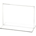 thumbnail image 1 of Plymor Clear Acrylic Sign Display / Literature Holder (Bottom-Load), 6" W x 4" H (3 Pack), 1 of 1