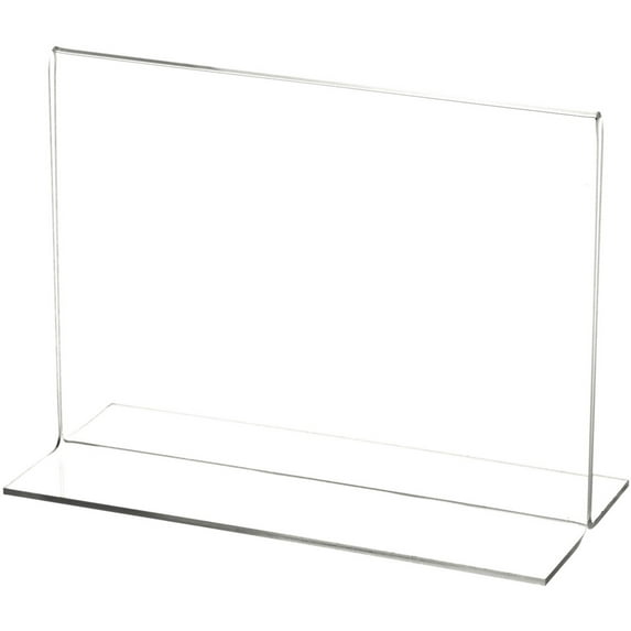 Plymor Clear Acrylic Sign Display / Literature Holder (Bottom-Load), 7" W x 5" H