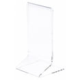 thumbnail image 1 of Plymor Clear Acrylic Sign Display / Literature Holder (Side-Load), 3" W x 5" H (6 Pack), 1 of 1