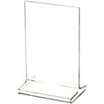 thumbnail image 1 of Plymor Clear Acrylic Sign Display / Literature Holder (Top-Load), 3.5" W x 5" H (12 Pack), 1 of 1