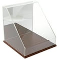 thumbnail image 1 of Plymor Clear Acrylic Slant Front Display Case with Hardwood Base (Mirror Back), 12" x12" x12", 1 of 1