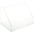 thumbnail image 1 of Plymor Clear Acrylic Slanted Front Display Case with Base, 12" W x 8" D x 8" H, 1 of 1