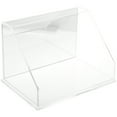 thumbnail image 1 of Plymor Clear Acrylic Slanted Front Display Case with Base (Mirror Back), 12" W x 8" D x 8" H, 1 of 1