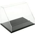 thumbnail image 1 of Plymor Clear Acrylic Slanted Front Display Case with Black Base, 12" W x 8" D x 8" H, 1 of 1