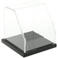 thumbnail image 1 of Plymor Clear Acrylic Slanted Front Display Case with Black Base, 4" x 4" x 4", 1 of 1