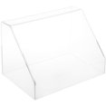 thumbnail image 1 of Plymor Clear Acrylic Slanted Front Display Case with No Base, 12" W x 8" D x 8" H, 1 of 1