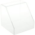 thumbnail image 1 of Plymor Clear Acrylic Slanted Front Display Case with No Base, 6" x 6" x 6" (2 Pack), 1 of 1