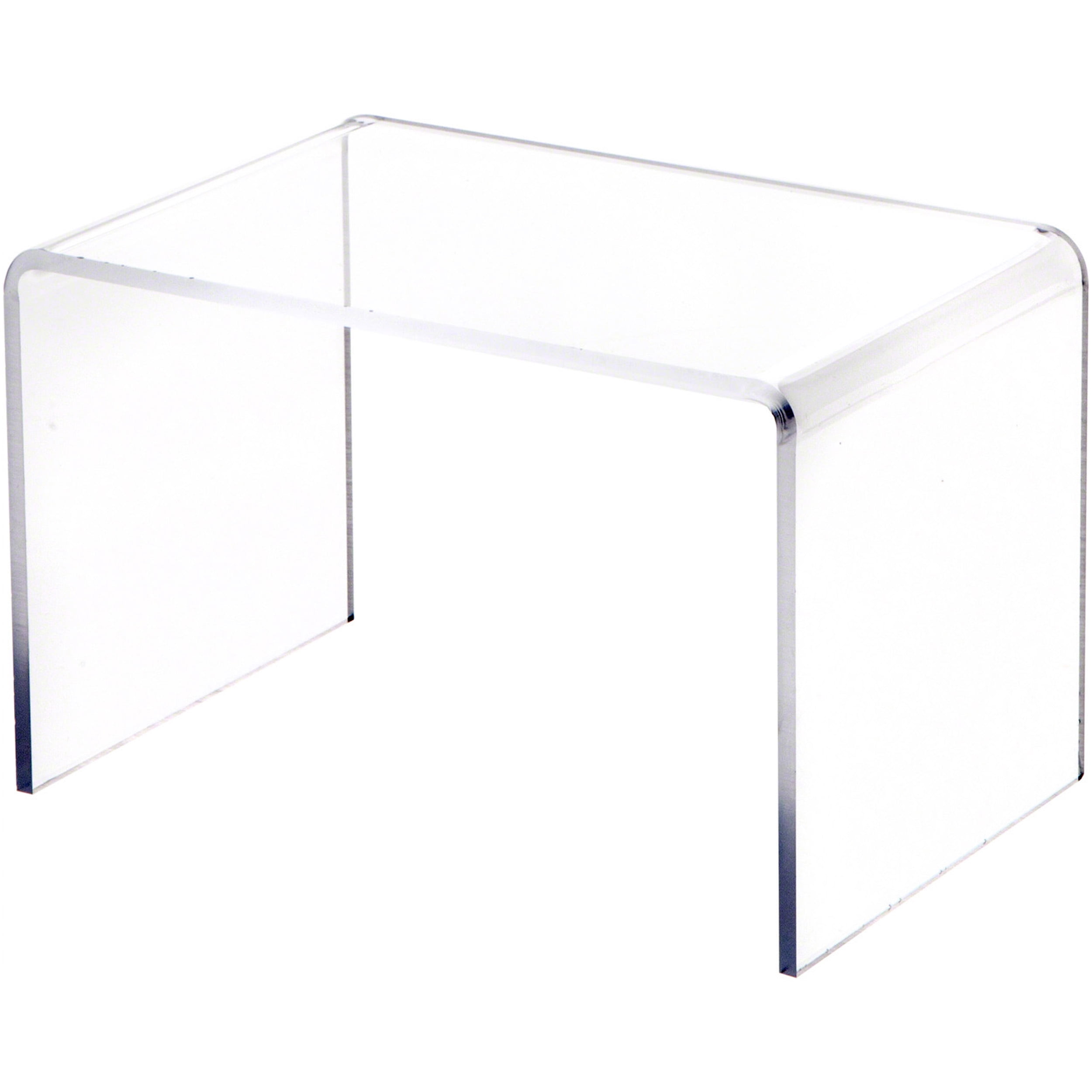 Plymor Clear Acrylic Small Rectangular Display Riser, 5" H x 7.5" W x 5 ...