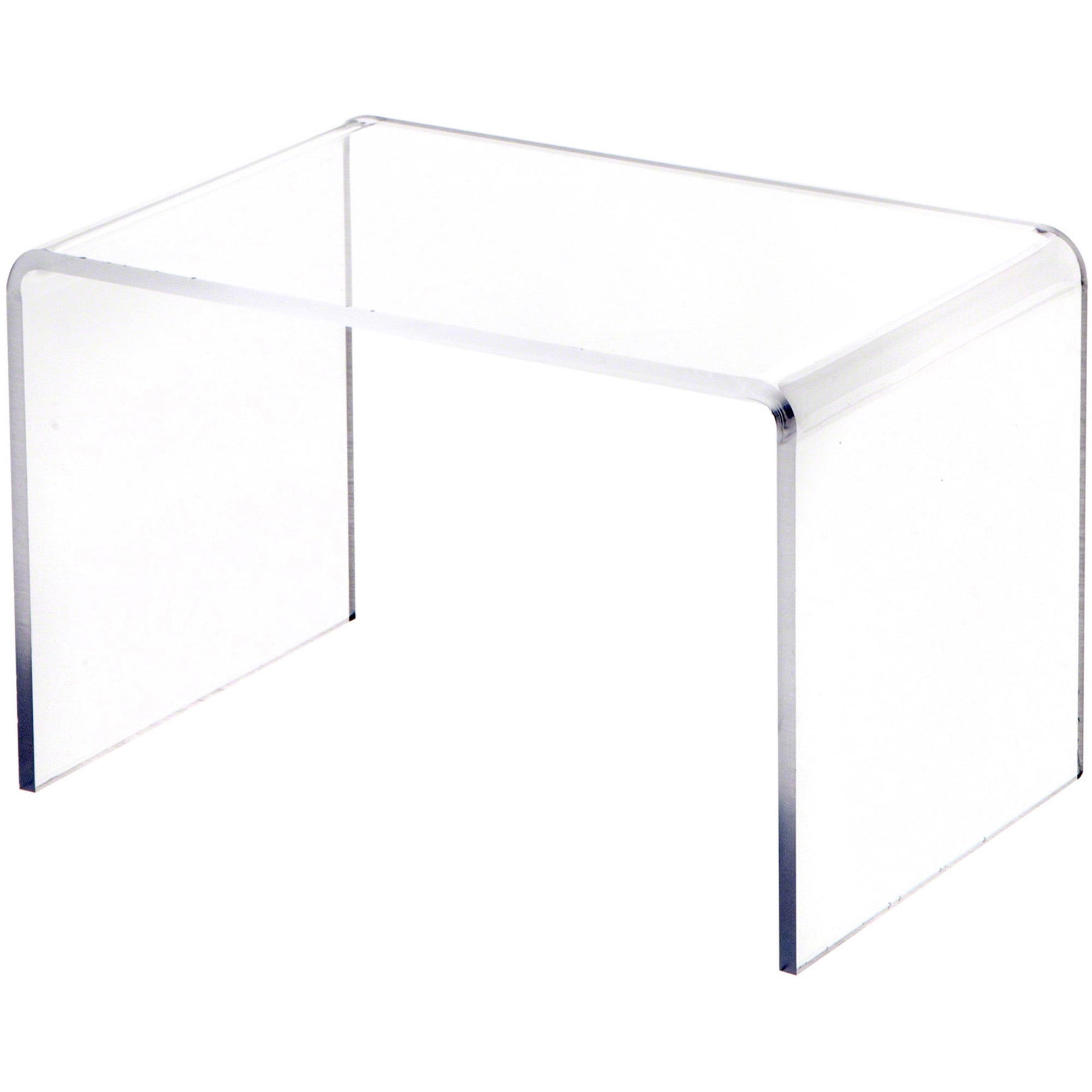 Plymor Clear Acrylic Small Rectangular Display Riser, 5