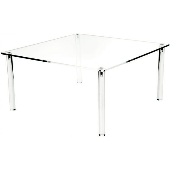 Plymor Clear Acrylic Square 4-Leg Display Riser, 8" H x 16" W x 16" D